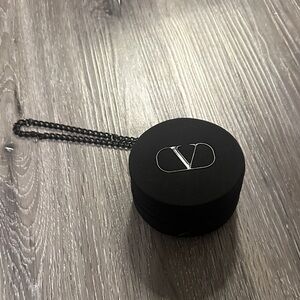 Valentino Black VIP  GO Cushion round black bag with chain